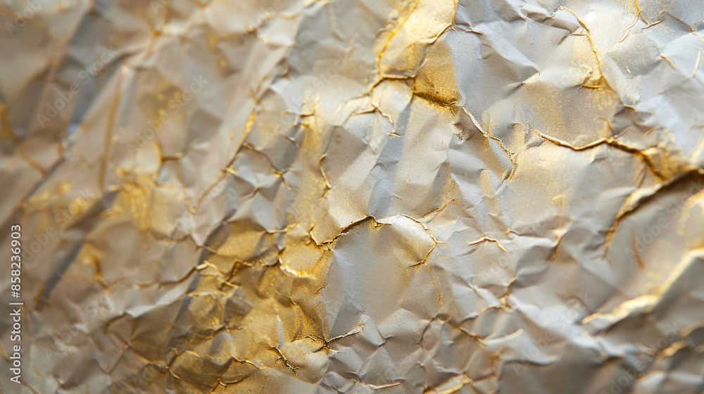 Obraz premium Elegant paper texture with gold foil accents