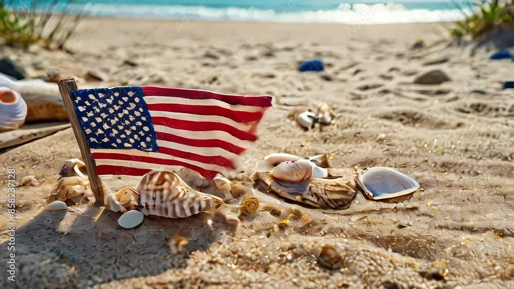 American Flag - 4th July - Independence Day Celebrations with Patriotism