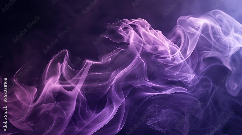 Fototapeta premium Abstract dark smoke background with elegant amethyst gradients for artistic designs