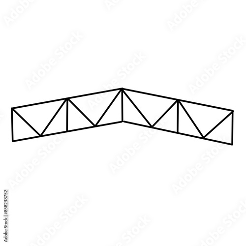 awning frame line icon