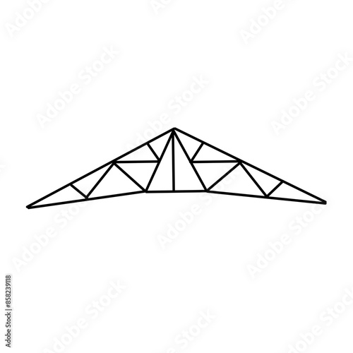 awning frame line icon
