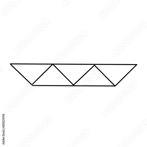 awning frame line icon