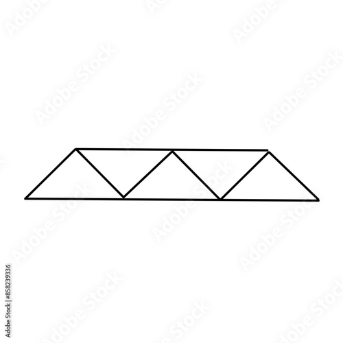 awning frame line icon