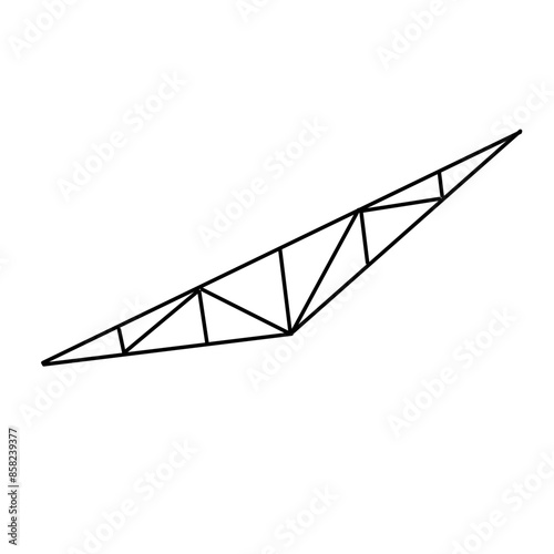 awning frame line icon