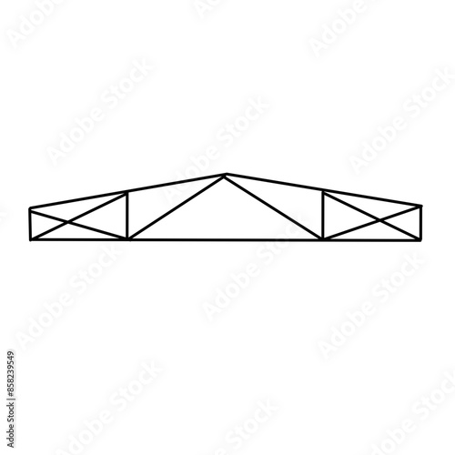 awning frame line icon