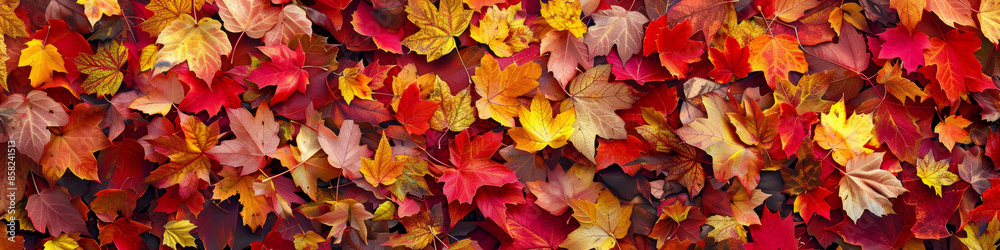 Vibrant Autumn Leaves Background with Red, Yellow, and Orange Colors Vibrant Autumn Leaves Background with Red, Yellow, and Orange Colors