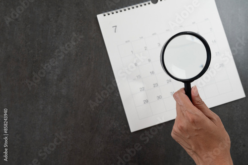 Take a magnifying glass and look at the calendar.