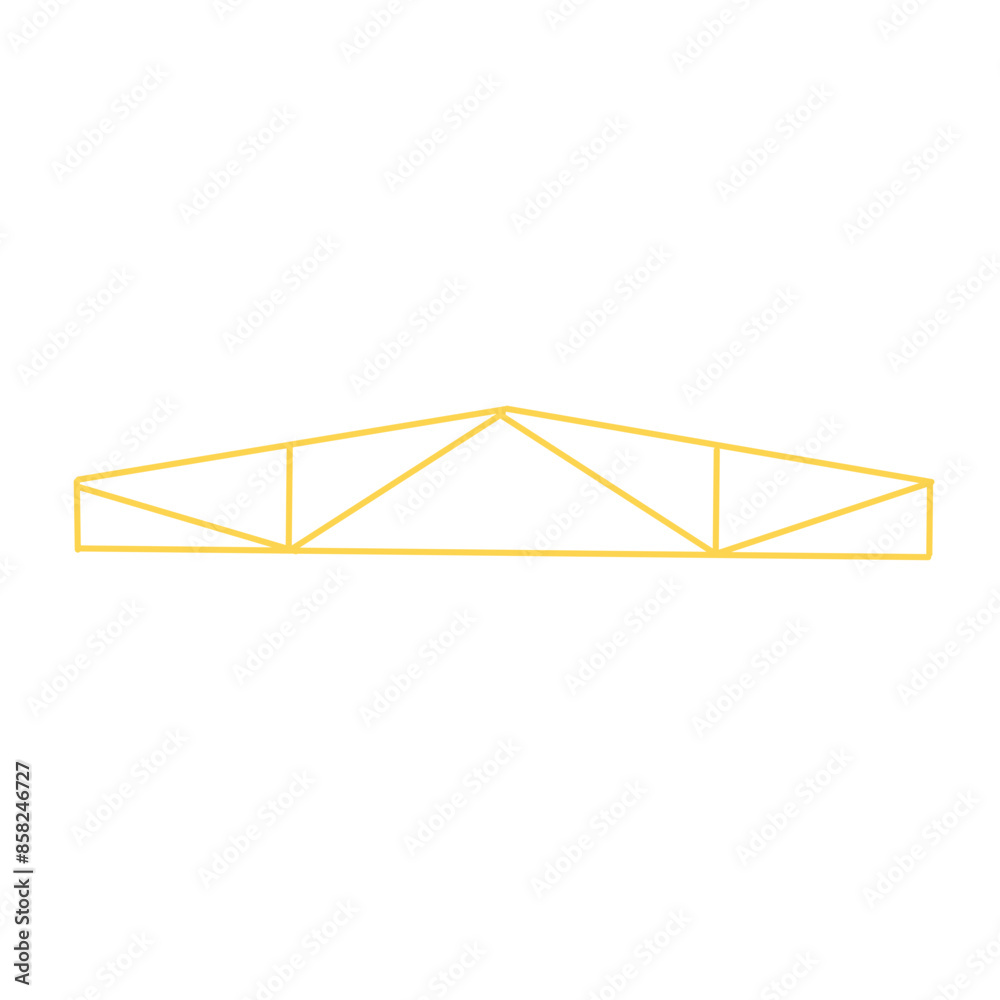 Metal structures roof line vector illustration Metal structures roof line vector illustration