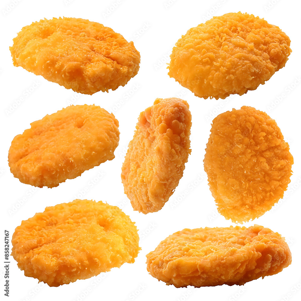 Set Chicken nuggets on transparent background like promotional menu. design elements, promotion menu. templates . banners Set Chicken nuggets on transparent background like promotional menu. design elements, promotion menu. templates . banners