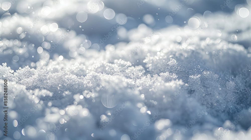 Macro texture of fresh snow Macro texture of fresh snow