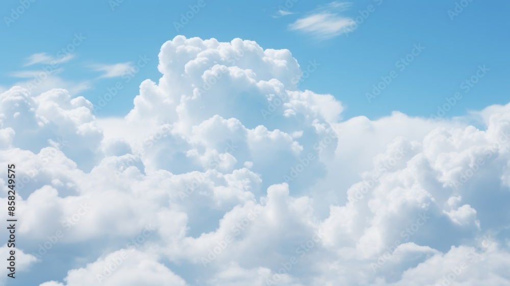 A close-up of clouds with a shallow depth of field, focusing on a specific cloud formation. A close-up of clouds with a shallow depth of field, focusing on a specific cloud formation.