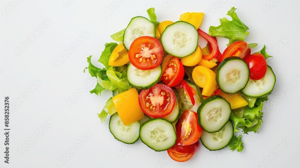 A Symphony of Freshness: Cucumber, Tomato, and Bell Pepper Salad A Symphony of Freshness: Cucumber, Tomato, and Bell Pepper Salad