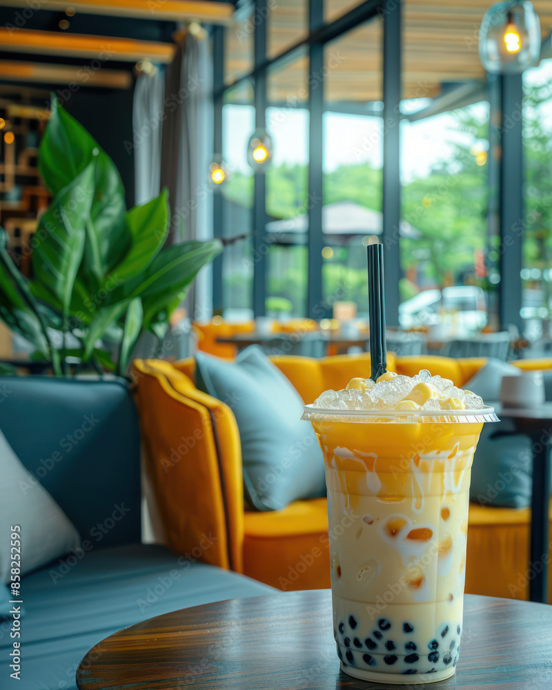 Refreshing Bubble Milk Tea Deliciously Creamy Drink with Tapioca Pearls in a Cozy Cafe Setting Perfect Beverage to Savor and Enjoy in a Relaxing and Comfortable Atmosphere Refreshing Bubble Milk Tea Deliciously Creamy Drink with Tapioca Pearls in a Cozy Cafe Setting Perfect Beverage to Savor and Enjoy in a Relaxing and Comfortable Atmosphere