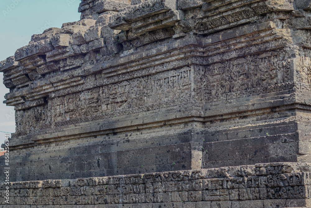 intricate reliefs at Jago Temple, capturing the artistry and cultural significance of this historic site, perfect for educational and creative projects intricate reliefs at Jago Temple, capturing the artistry and cultural significance of this historic site, perfect for educational and creative projects