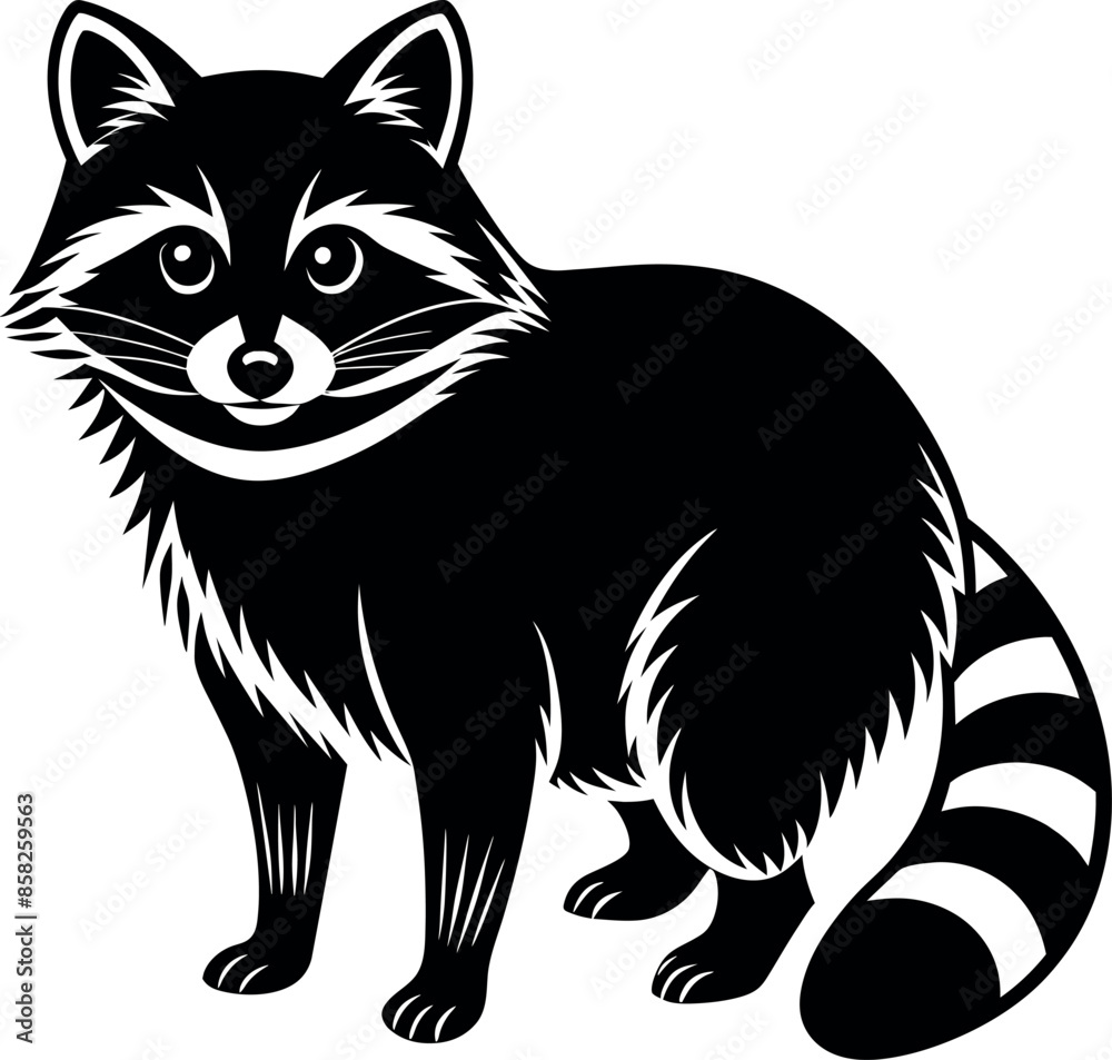 raccoon silhouette vector illustration Design on a white background
raccoon silhouette vector illustration Design on a white background
