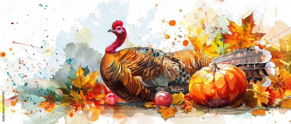 when is thanksgiving 2024 Digital illustration when is thanksgiving 2024 Digital illustration