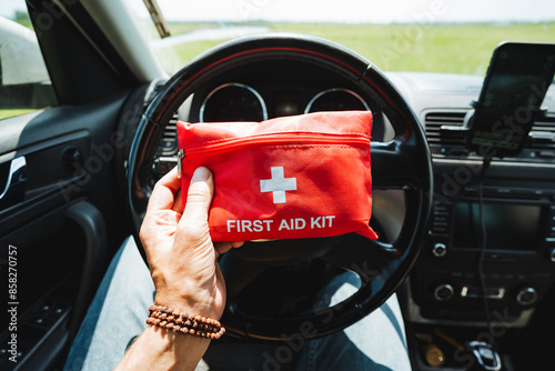 Canvastavla Its crucial to keep a first aid kit in your car for safety while driving, especially for long road journeys and unexpected situations