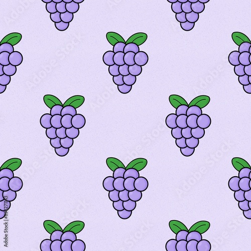 seamless pattern with grapes.