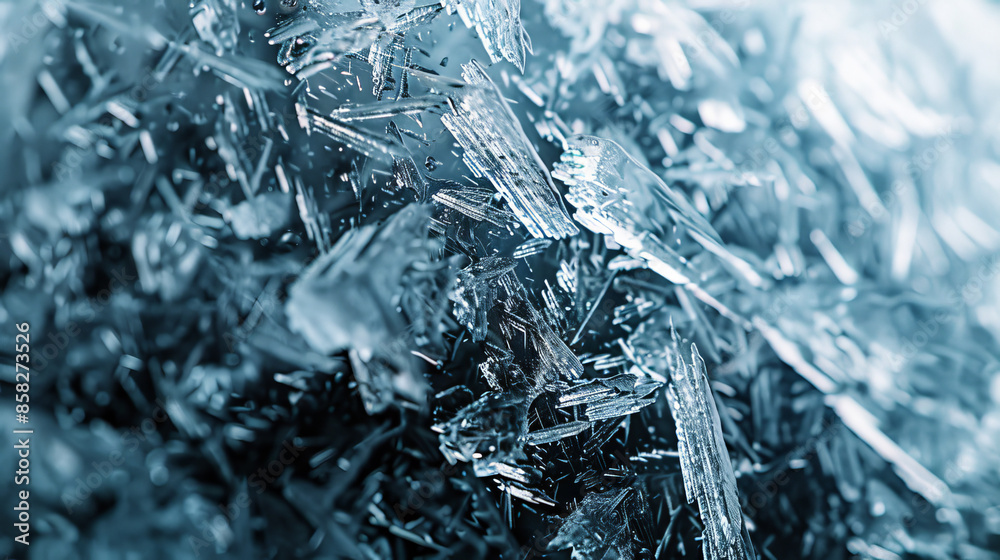 Obraz premium Macro of ice