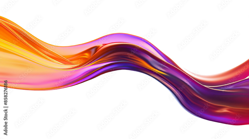Dark orange gradient liquid on transparent background Dark orange gradient liquid on transparent background