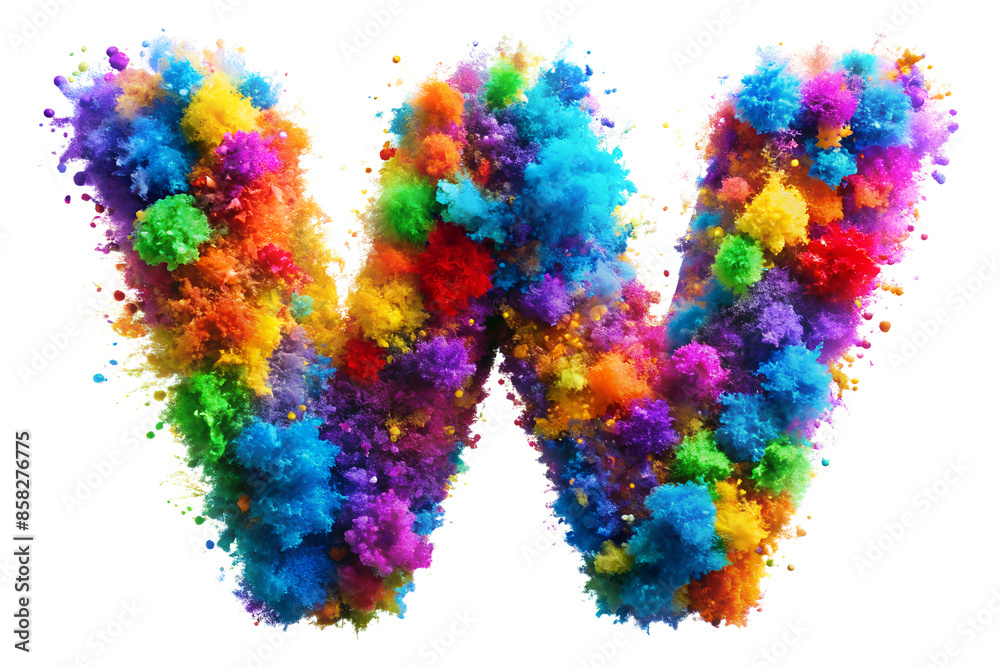 Vibrant colorful vibrant alphabet explosion burst
with the letter W from the alphabet Vibrant colorful vibrant alphabet explosion burst
with the letter W from the alphabet