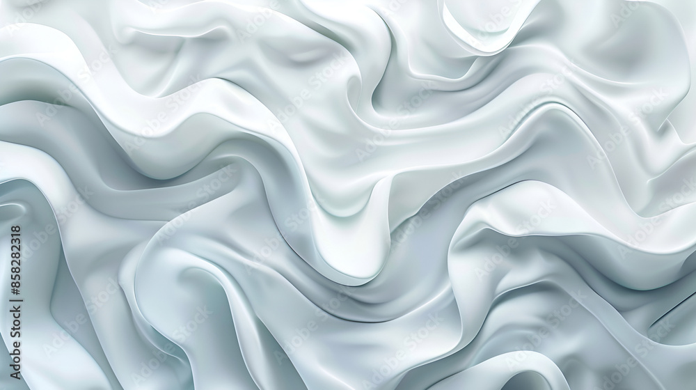 White gray waves business background, Elegant white background with flowing fabric waves, 3d rendering, 3d illustration
White gray waves business background, Elegant white background with flowing fabric waves, 3d rendering, 3d illustration