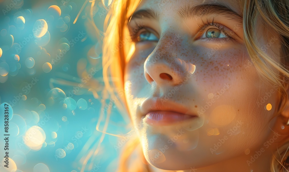 Young soul seeking transformation or pursuing a boundless aspiration. illustration images Young soul seeking transformation or pursuing a boundless aspiration. illustration images