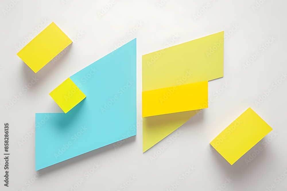 Vibrant Highlighters and Sticky Notes Pattern, Minimalist Abstract Background for Branding Vibrant Highlighters and Sticky Notes Pattern, Minimalist Abstract Background for Branding