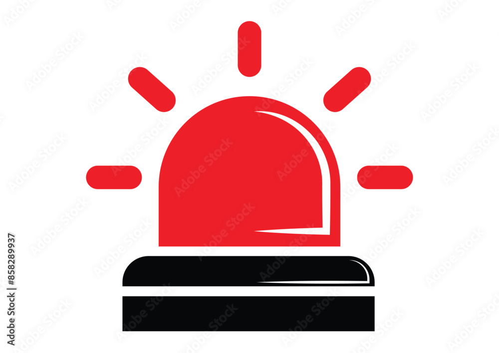Vector Emergency Alarm Icons Designed for Professional Applications, Isolated on White Background Vector Emergency Alarm Icons Designed for Professional Applications, Isolated on White Background