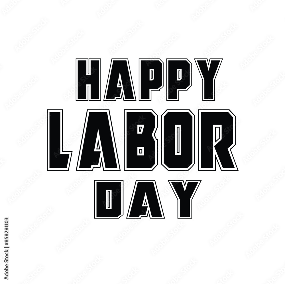 Obraz premium Labor Day Typography T-shirt Design.