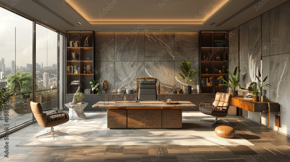 Very spacious clean modern office interior Very spacious clean modern office interior