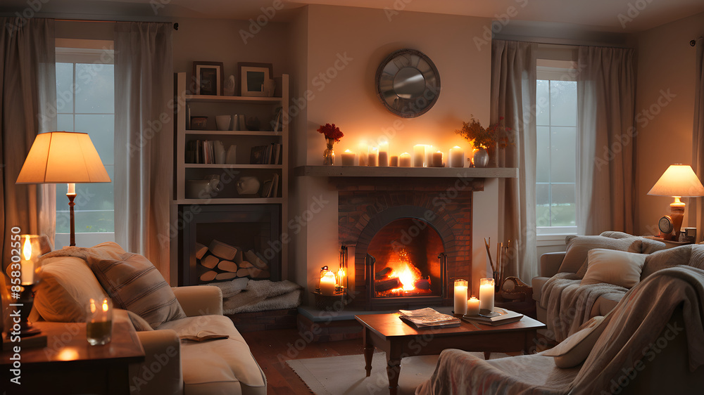living room with fireplace living room with fireplace