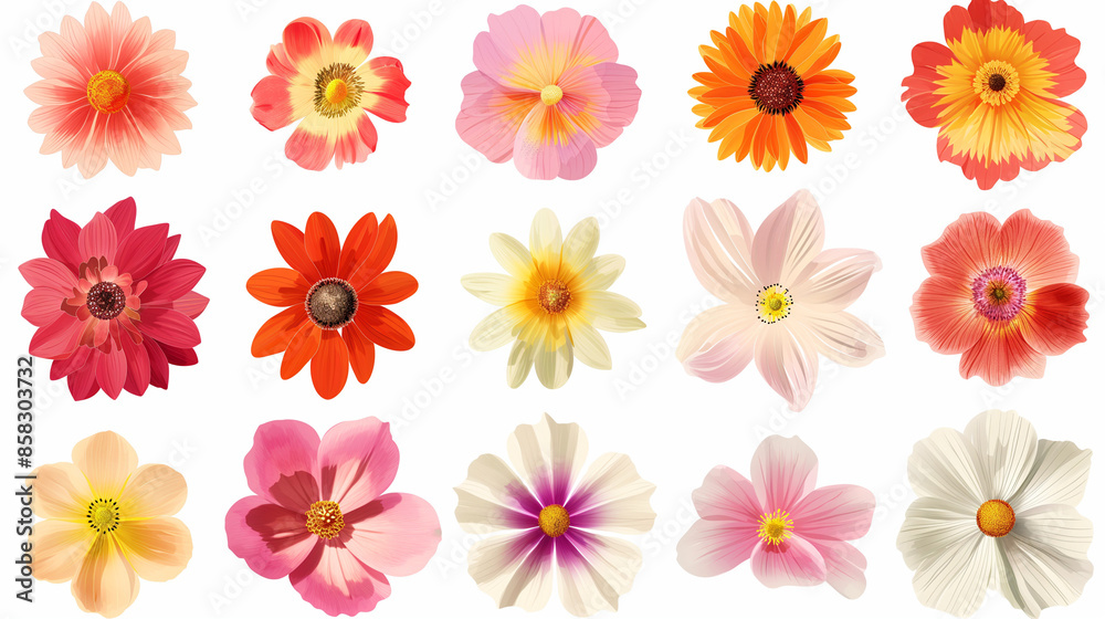 graphic resource about flowers