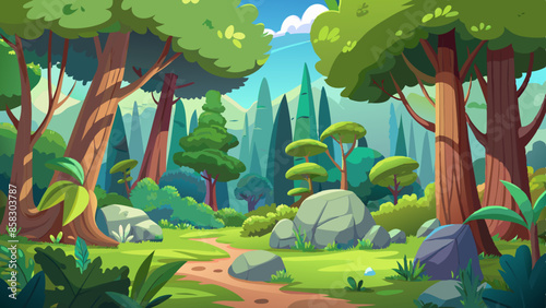cartoon-looney-tunes-style-forest-background-seve