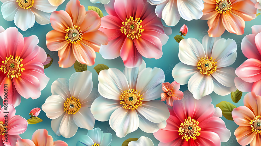 Seamless floral pattern and background for design. Seamless floral pattern and background for design.
