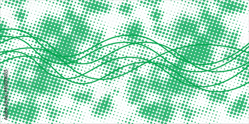 Thin line wavy abstract vector background. Curve wave seamless pattern. Line art striped graphic template. Vector illustration.