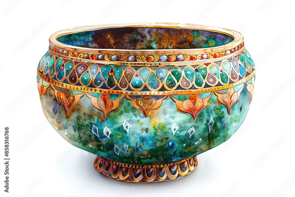 Beautifully crafted antique decorative bowl with intricate patterns and vibrant colors, perfect for home decor and collectors of unique artifacts. Beautifully crafted antique decorative bowl with intricate patterns and vibrant colors, perfect for home decor and collectors of unique artifacts.
