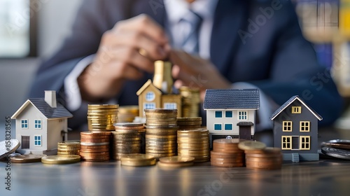 An upward trend in the housing market, signifying a thriving real estate industry and considerable financial advantages from rental income or real estate investments photo