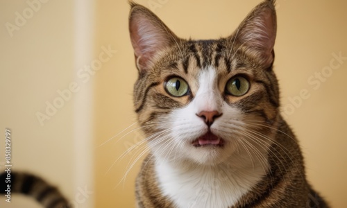 A Close-Up of a Cat's Face