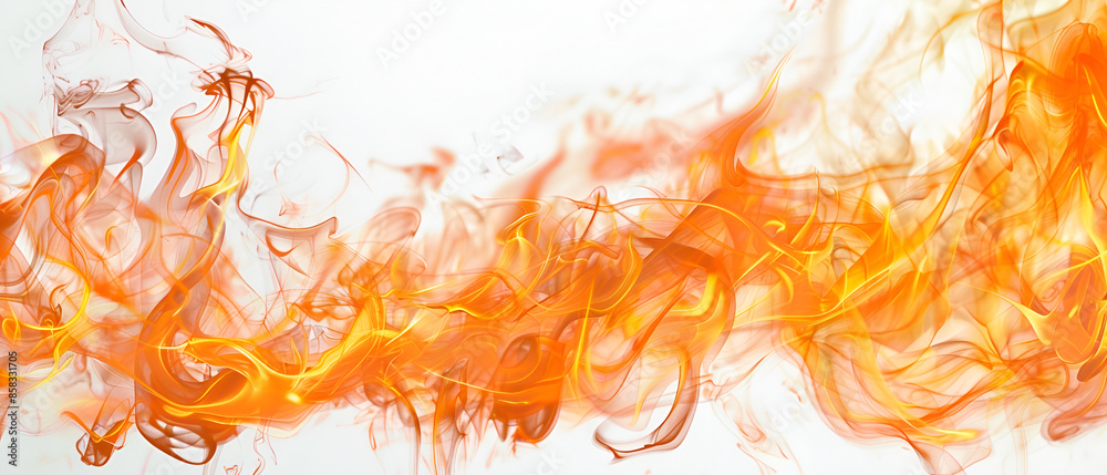 Abstract background with red smoke swirls ,Fire flames isolated on white background ,Abstract fire flames for background Abstract background with red smoke swirls ,Fire flames isolated on white background ,Abstract fire flames for background