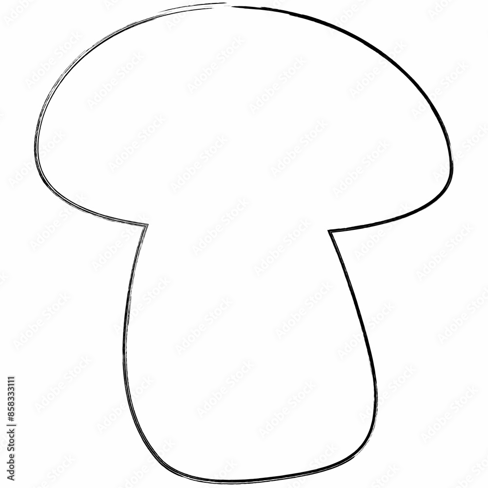 Mushroom outline drawing design of banners and menus. Mushroom outline drawing design of banners and menus.