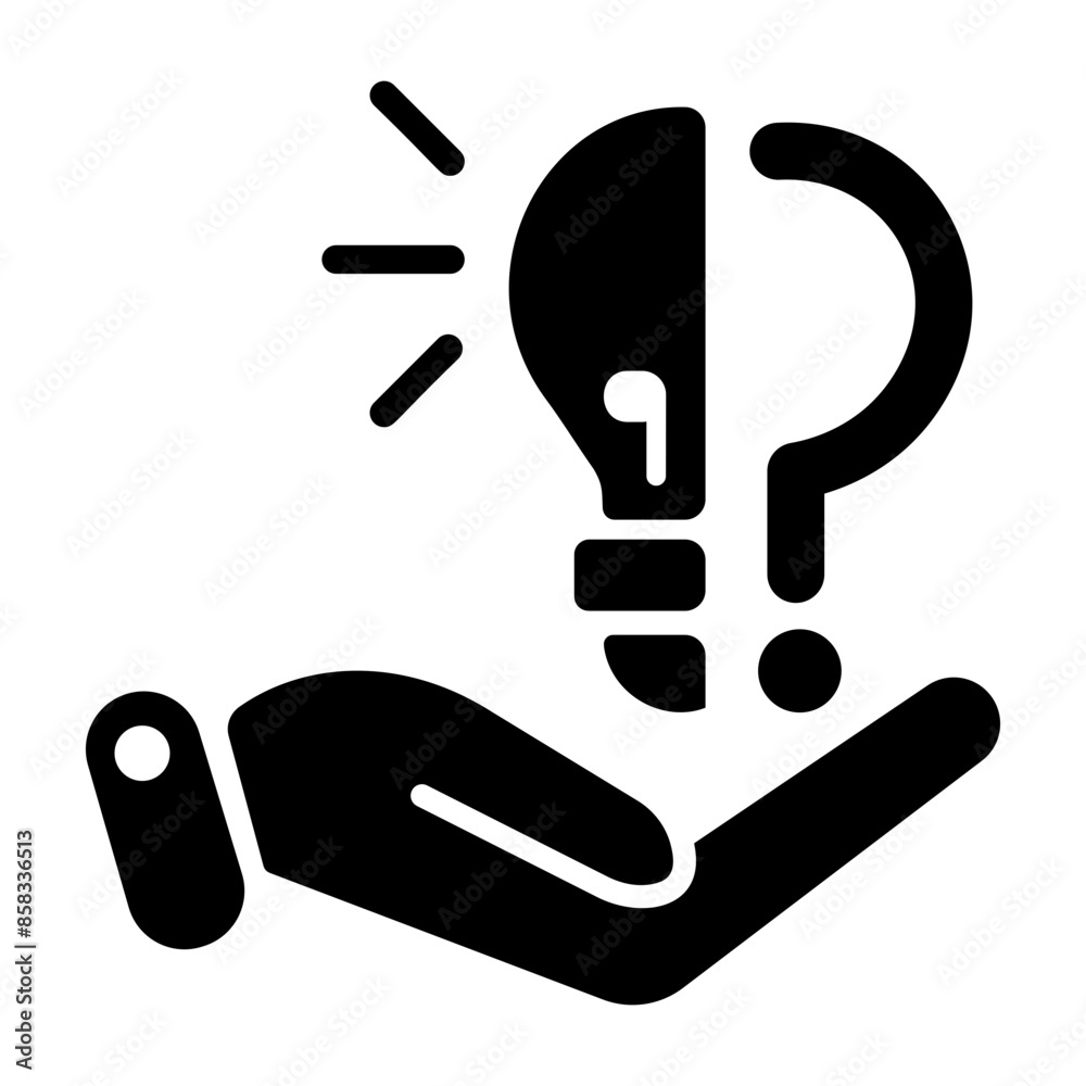 Here is a glyph icon of solution Here is a glyph icon of solution