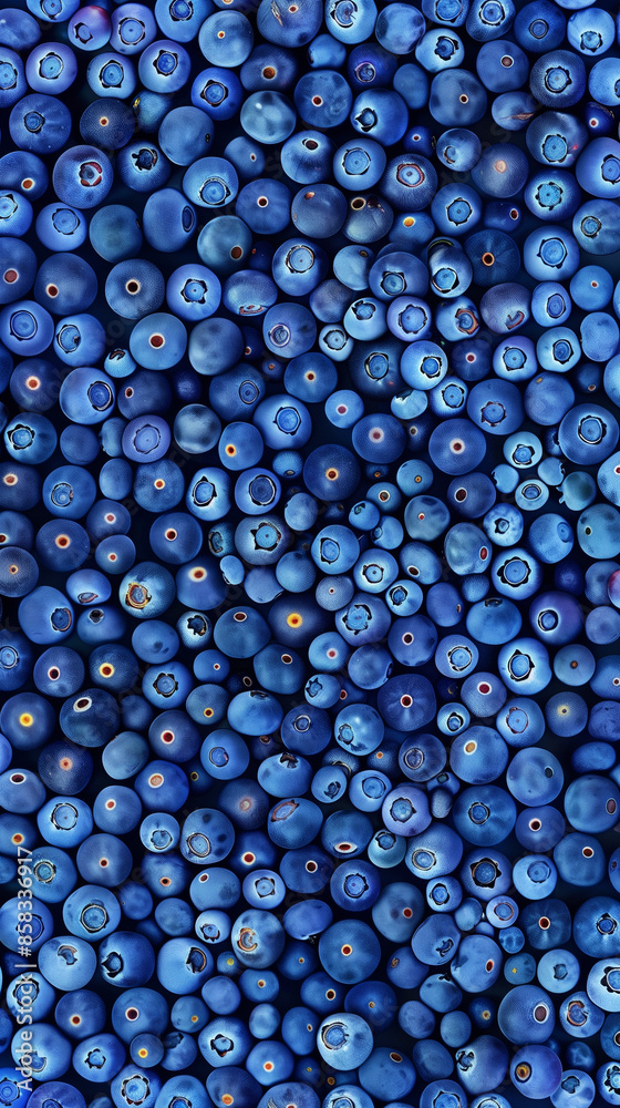 Minimalistic composition of plump blueberries, their deep blue-violet hues completely covering the frame, emphasizing their freshness and antioxidant richness.
Minimalistic composition of plump blueberries, their deep blue-violet hues completely covering the frame, emphasizing their freshness and antioxidant richness.