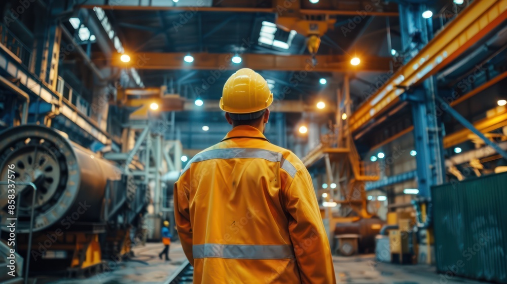 An industrial setting with workers undergoing safety training, showcasing the proactive measures taken to prevent accidents An industrial setting with workers undergoing safety training, showcasing the proactive measures taken to prevent accidents