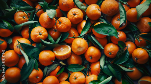 A close-up of tightly packed, fresh tangerines completely covers the frame, highlighting their vivid color and citrusy freshness, making them look irresistibly delicious.

 photo