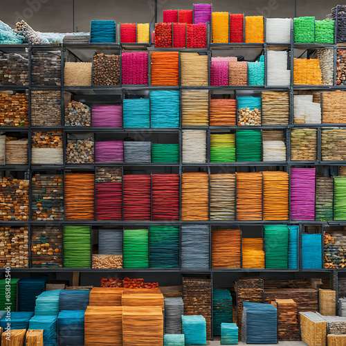 colorful boxes in the market. Background images.