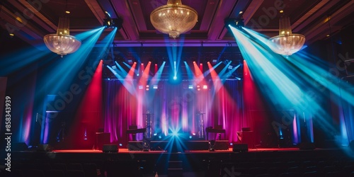 High-Level Conferences exclusive business conference with high-profile speakers on stage, 