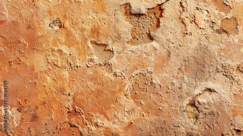 A high-resolution texture of rust with varying shades of orange and brown, showing flaky and pitted surface details, in the style of photorealistic rendering, intricate textures