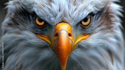 Bald eagle head. 