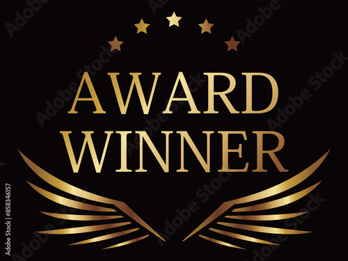 羽のエンブレム　ゴールド